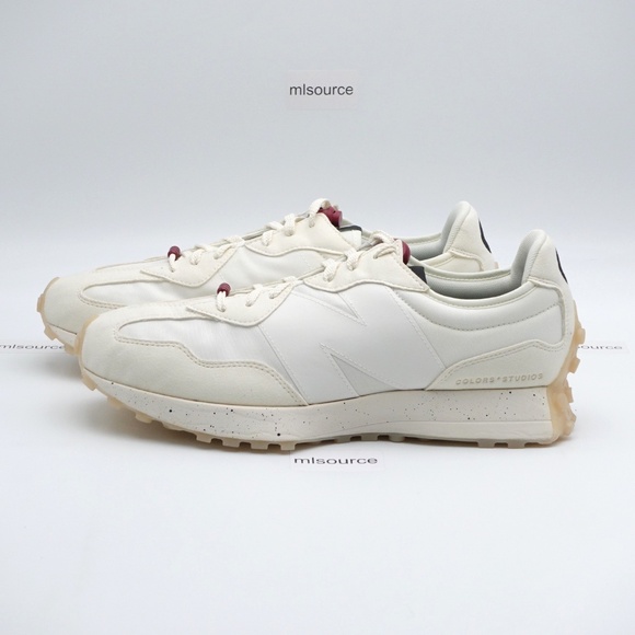 NEW Size 13 Men's New Balance 327 ColorsxStudios Sneakers MS327CF Snow White - Picture 1 of 6